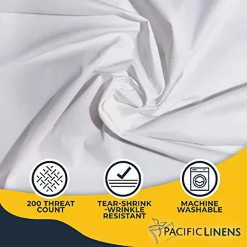 Pacific Linens Twin Bed Flat Sheet - Luxurious Comfort Awaits