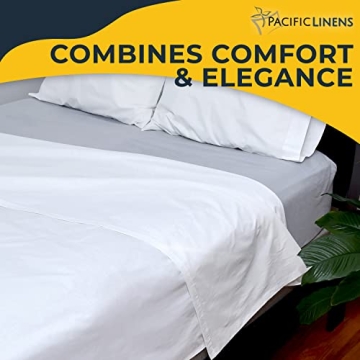 Pacific Linens Twin Bed Flat Sheet - Luxurious Comfort Awaits