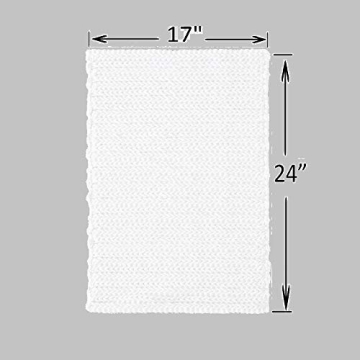 Madison Park Lasso Cotton Chenille Bathroom Rug - Non Slip