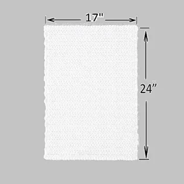 Madison Park Lasso Cotton Chenille Bathroom Rug - Non Slip