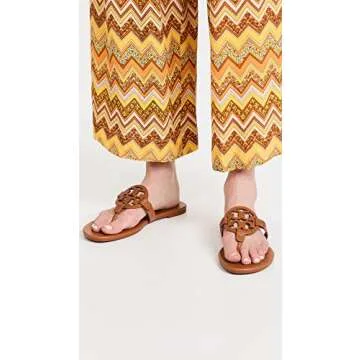 Tory Burch Miller Soft Sandals for Women - Bourbon Miele