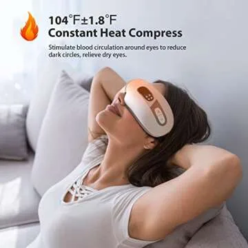 fmlave Eye Massager with Heat and Cooling Relief