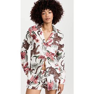 Luxury Desmond & Dempsey Women's PJ Set in Floral Print