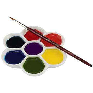 Creative Mark Glazed Flower Palette for Watercolor Mixing