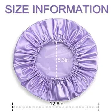 Stylish SMILCO Shower Caps for Women - 4 Pack