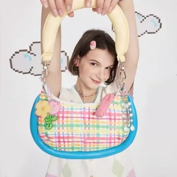 Stylish 8-Set Beaded Keychain for Bag Accessories