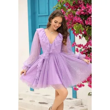MeowAhwoo Hot Pink Tulle Homecoming Dress in Size 18