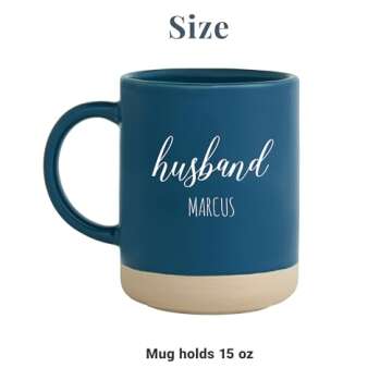 Let's Make Memories Personalized Stoneware Mug Set - For Valentine's Day - For Couples - For Wedding/Anniversary - Set of 2 - Red - His & Hers Design