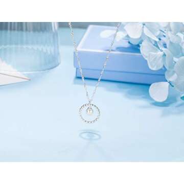 Burning Love Graduation Gifts for Her 2024 Necklace Sterling Silver Necklace Graduate 2024 Gifts BFF Gifts