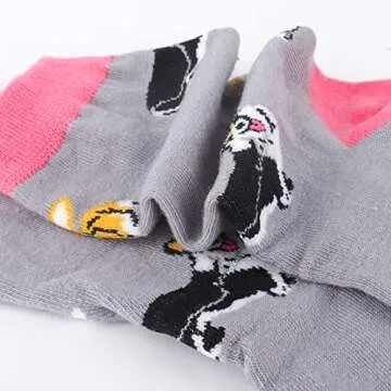 Belloxis Corgi Gifts for Corgi Lovers, Corgi Socks 5 Pairs, Funny Fun Novelty Socks, Gifts for Women