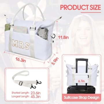 Stylish Mrs Tote Bag for Bridal Showers & Weddings