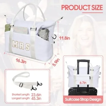 Stylish Mrs Tote Bag for Bridal Showers & Weddings