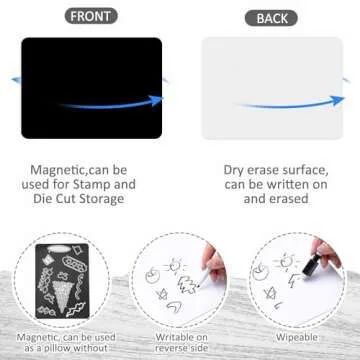 Fuyoooo Storage Binder with Magnetic Sheets for Crafts