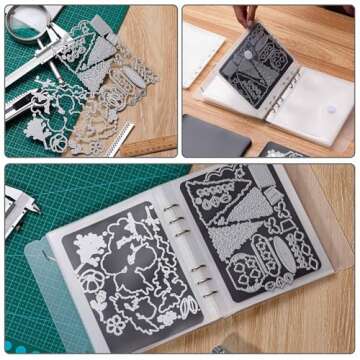 Fuyoooo Storage Binder with Magnetic Sheets for Crafts