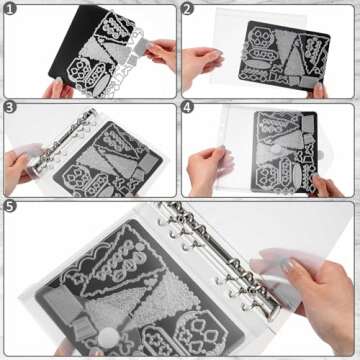 Fuyoooo Storage Binder with Magnetic Sheets for Crafts