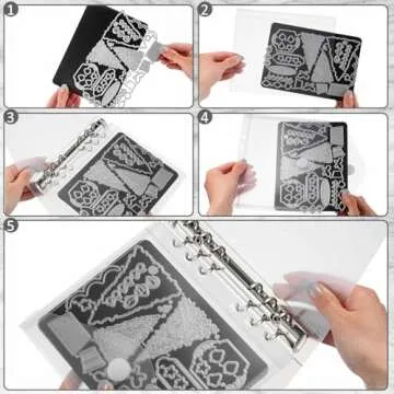 Fuyoooo Storage Binder with Magnetic Sheets for Crafts