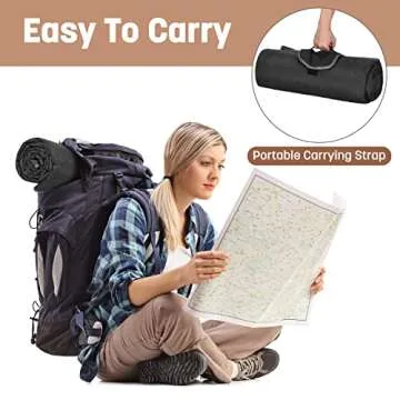 Tirrinia Waterproof Outdoor Blanket with Sherpa Lining, Windproof Triple Layers Warm Comfy Foldable for Camping Stadium, Sports, Picnic, Grass, Concerts, Pet, 51''X 59'' - Machine Washable