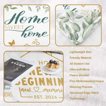 House Warming Gifts - 50"x60" Cozy Blanket