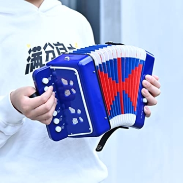 Kids Accordion 10 Keys Musical Toy Instrument for Beginners