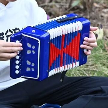 Kids Accordion 10 Keys Musical Toy Instrument for Beginners