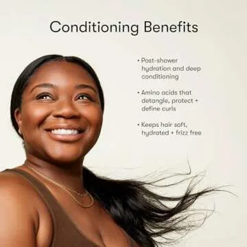 Odele Vegan Leave-In Conditioner, for Deep Moisture, Detangling, Frizz Control, Weightless Shine, and All Hair Types + Textures, 8 fl oz