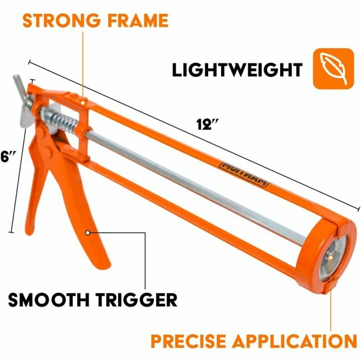 Dripless Heavy Duty Caulk Gun for Home Improvement