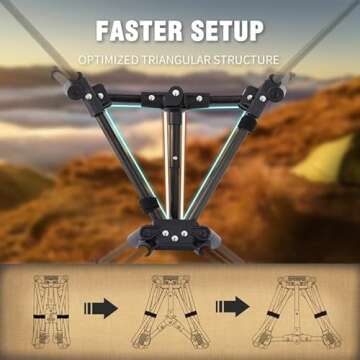 MOON LENCE Portable Camping Chair - Ultralight and Compact