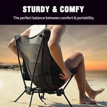 MOON LENCE Portable Camping Chair - Ultralight and Compact