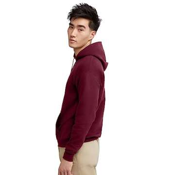 Hanes mens Pullover Ecosmart Hooded Sweatshirt Hoody, Maroon, 3X-Large US