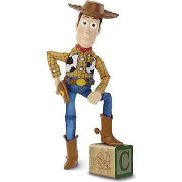 Mattel Disney Pixar Toy Story Talking Woody Action Figure & Accessory, Roundup Fun 12-inch Collectible with 30+ Sounds & Phrases
