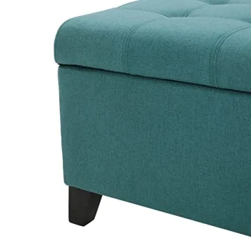 Stylish Christopher Knight Storage Ottoman in Dark Teal
