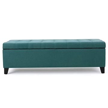 Stylish Christopher Knight Storage Ottoman in Dark Teal