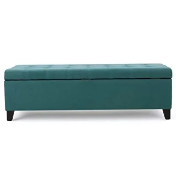 Stylish Christopher Knight Storage Ottoman in Dark Teal