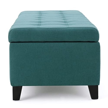 Stylish Christopher Knight Storage Ottoman in Dark Teal