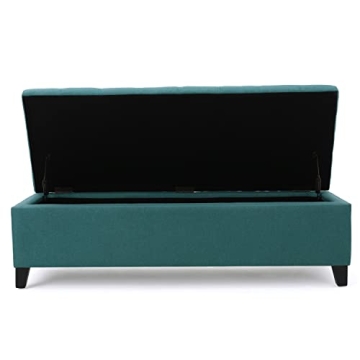 Stylish Christopher Knight Storage Ottoman in Dark Teal