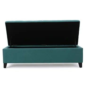 Stylish Christopher Knight Storage Ottoman in Dark Teal