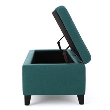 Stylish Christopher Knight Storage Ottoman in Dark Teal