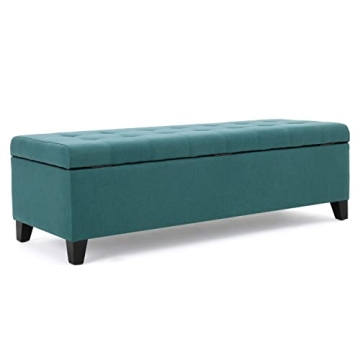 Stylish Christopher Knight Storage Ottoman in Dark Teal