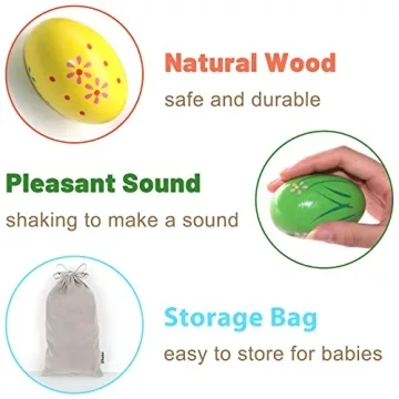 Ehome Easter Egg Shakers for Toddlers - Musical Fun