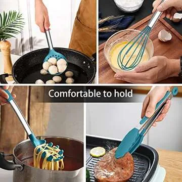 LIANYU 15-Piece Kitchen Utensils Set for Everyday Cooking