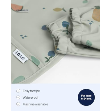 Lalo Smock Bib for Babies - Waterproof, Durable & Stylish