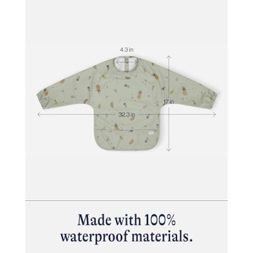 Lalo Smock Bib for Babies - Waterproof, Durable & Stylish