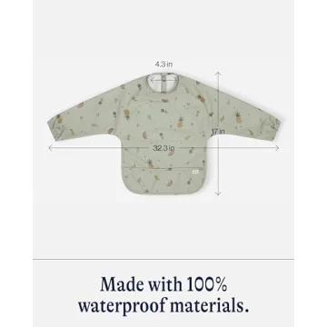 Lalo Smock Bib for Babies - Waterproof, Durable & Stylish