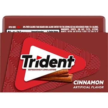 Trident Cinnamon Sugar Free Gum - 6 Pocket Packs