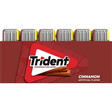 Trident Cinnamon Sugar Free Gum - 6 Pocket Packs