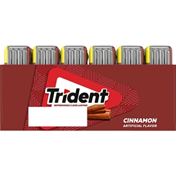 Trident Cinnamon Sugar Free Gum - 6 Pocket Packs