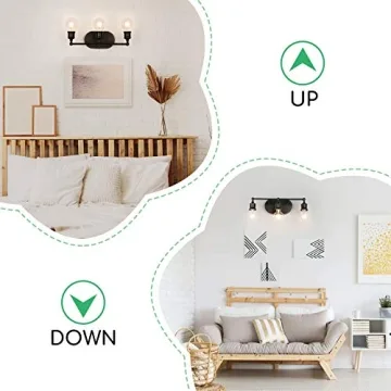 3-Light Black Vintage Modern Vanity Light Fixture