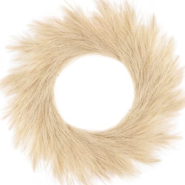 Hananona 26" Pampas Grass Wreath - Perfect Boho Decor