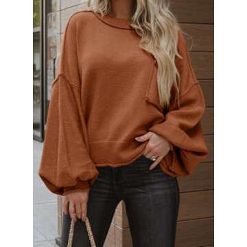 Dokotoo Halloween Sweaters for Women 2024 Trendy Oversized Fashion Womens Sweaters Fall Winter Tops ...