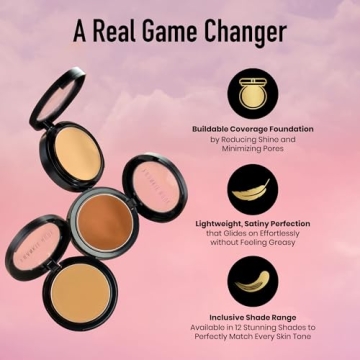 Frankie Rose Full Coverage Powder Foundation for All Skin Types